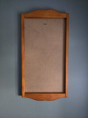 Vintage Wooden Hanging Wall Calendar Frame Holder 27" Cottagecore Granny Style